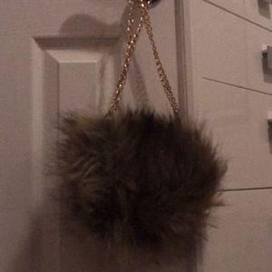 Fluffy purse